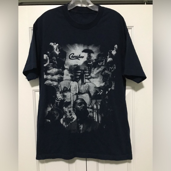 Nipsey Hustle Crenshaw Mens Medium Blue Cotton Shirt All $ In *Rare - Picture 1 of 4